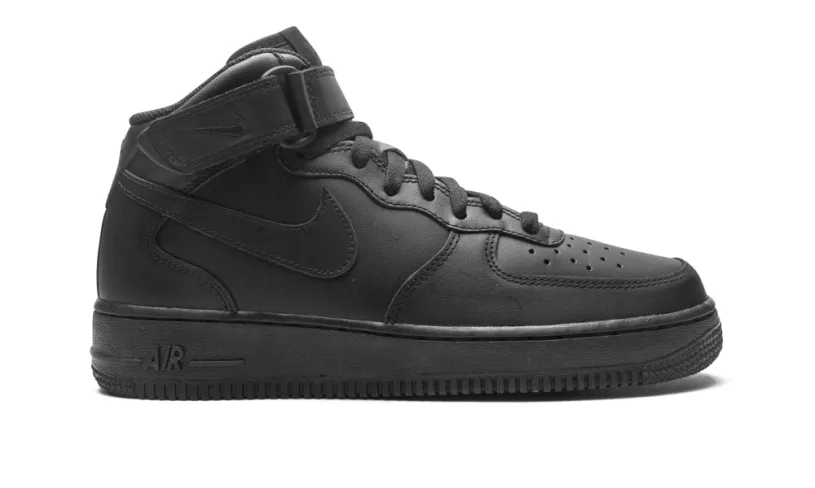 Nike Lifestyle Air Force 1 Mid '07 '2021 Release Triple Black'